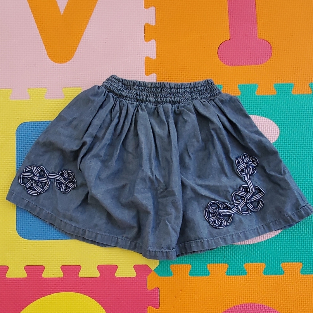 Est 1989 Place lightweight Jean skirt w bloomers